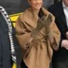 Sentaler Meghan Markle Borwn Cape Coat