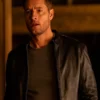 TRACKER JUSTIN HARTLEY BLACK LEATHER JACKET