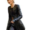 Zendaya The Attico SS24 Black Leather Jacket