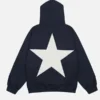 Aelfric Eden Star Print Color Contrast Hoodie