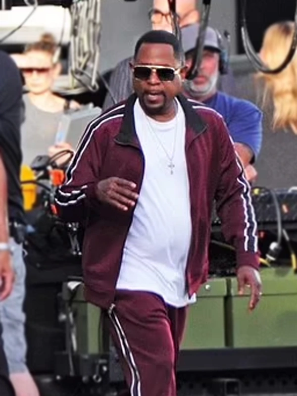 Bad Boys 4 Martin Lawrence Maroon Track Jacket