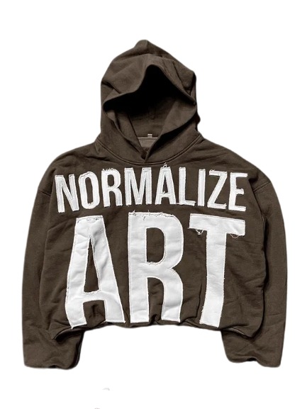 Brown Normalize Art Hoodie