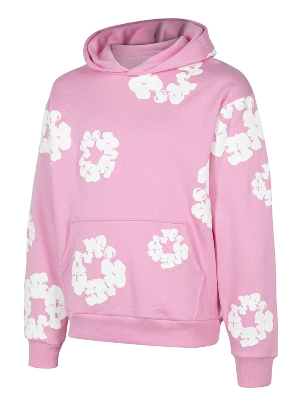 Denim Tears Cotton Wreath Pink Hoodie