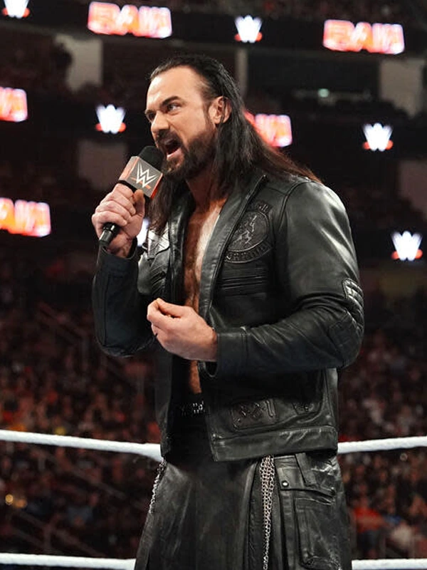 Drew McIntyre Black Leather Jacket