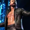 Drew McIntyre Scottish Warrior Black Leather Jacket