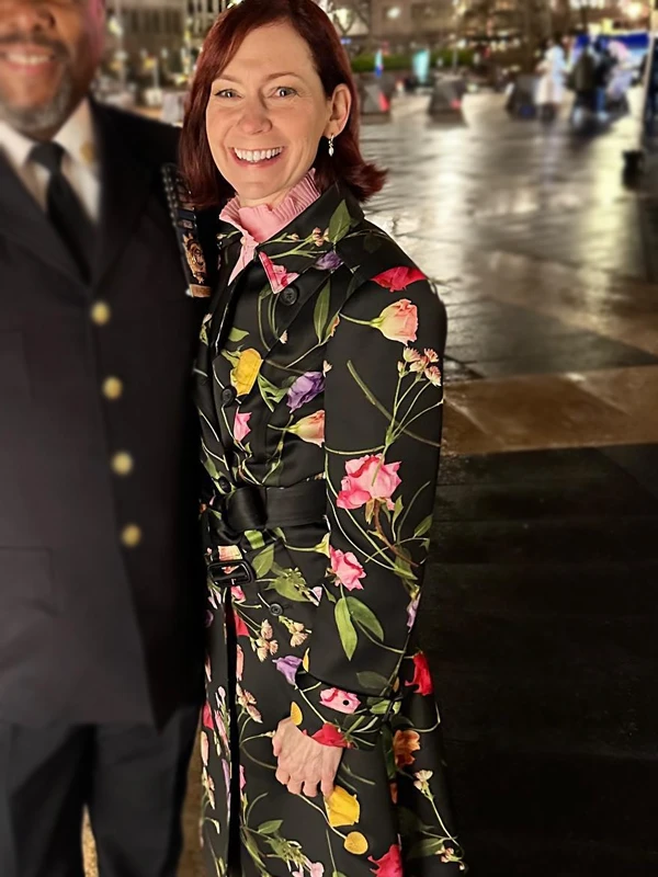 Elsbeth Tascioni Black Floral Coat