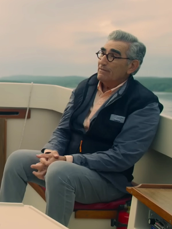 Eugene Levy Reluctant Traveler Black Quilted Vest