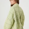 Forever 21 Green Quilted Jacket