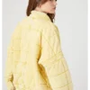 Forever 21 Quilted Jacket Yellow