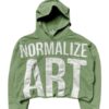 Green Normalize Art Hoodie