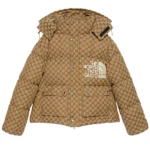 Hooded Brown Puffer Jacket