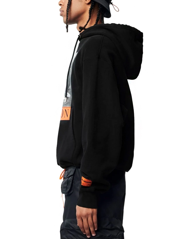 Heron Preston Black Pullover Hoodie