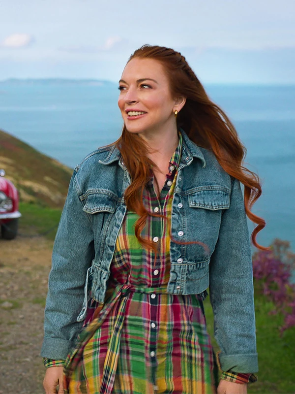 Irish Wish Lindsay Lohan Blue Denim Jacket