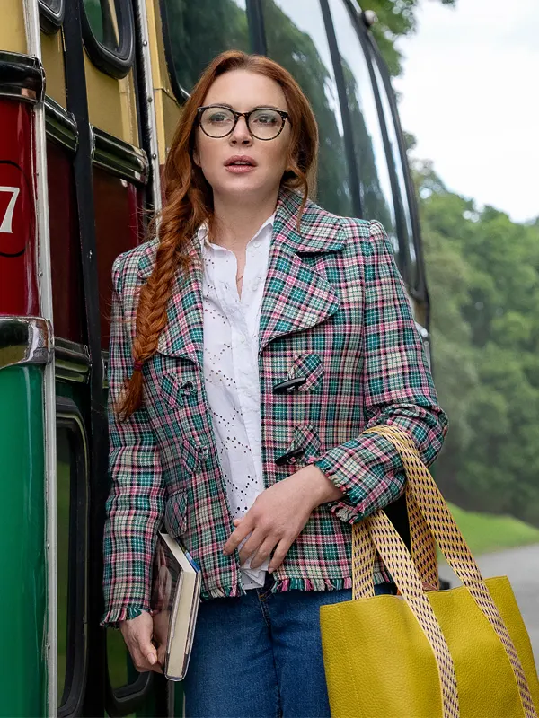 Irish Wish Lindsay Lohan Plaid Jacket