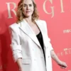 Kate Winslet The Regime White Oversized Blazer