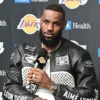 Lebron James Aime Leon Career 40k Leather Jacket Black