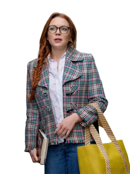 Lindsay Lohan Irish Wish Plaid Jacket