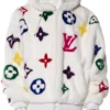 Louis Vuitton White Mink Jacket