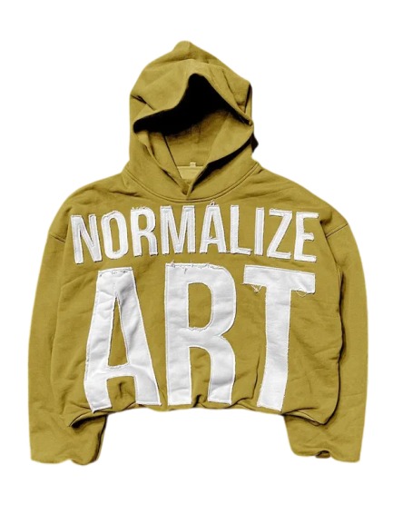 Mustard Normalize Art Hoodie