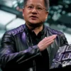 Nvidia CEO Jensen Huang Biker Leather Jacket