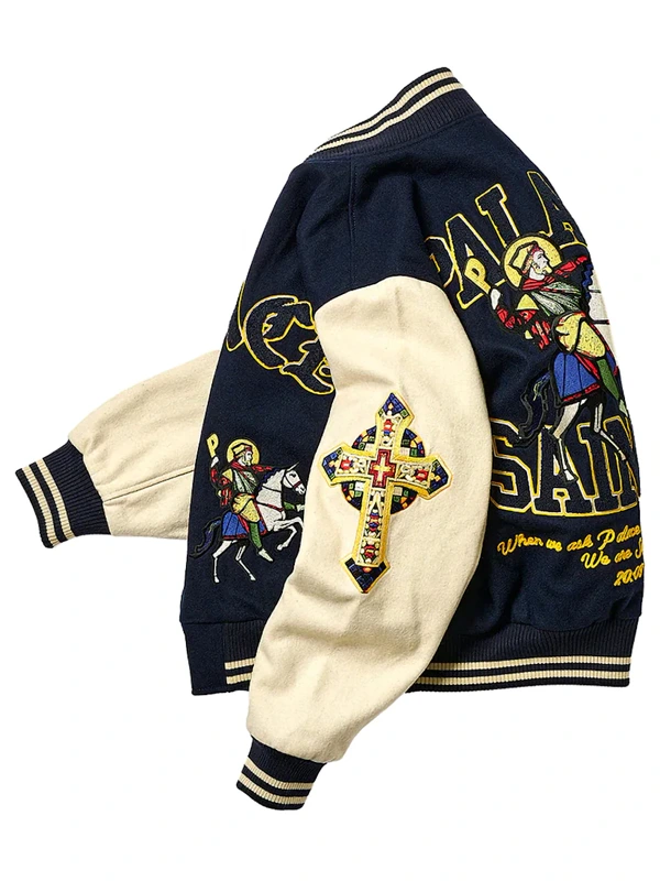 Palace Saints Bomber Jacket Blue