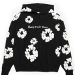 Black Printed Hoodie