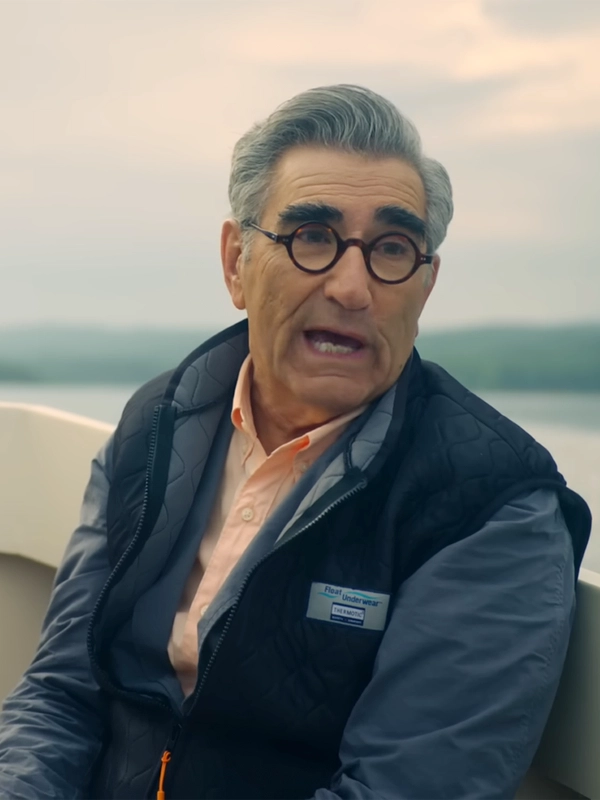 Reluctant Traveler Eugene Levy Black Quilted Vest