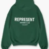 Represent Green Hoodie