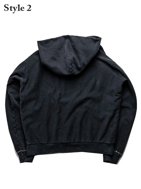 Satoshi Nakamoto Studded Black Hoodie