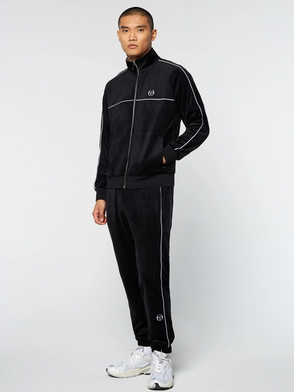 Sergio Tacchini Velour Black Tracksuit