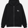 Stussy Basic Zip-Up Hoodie