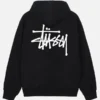 Stussy Zip-Up Hoodie Black