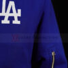 men's los angeles dodgers nike royal authentic collection full-zip bomber jacket