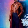 2024 Doctor Who Ncuti Gatwa Brown Leather Coat