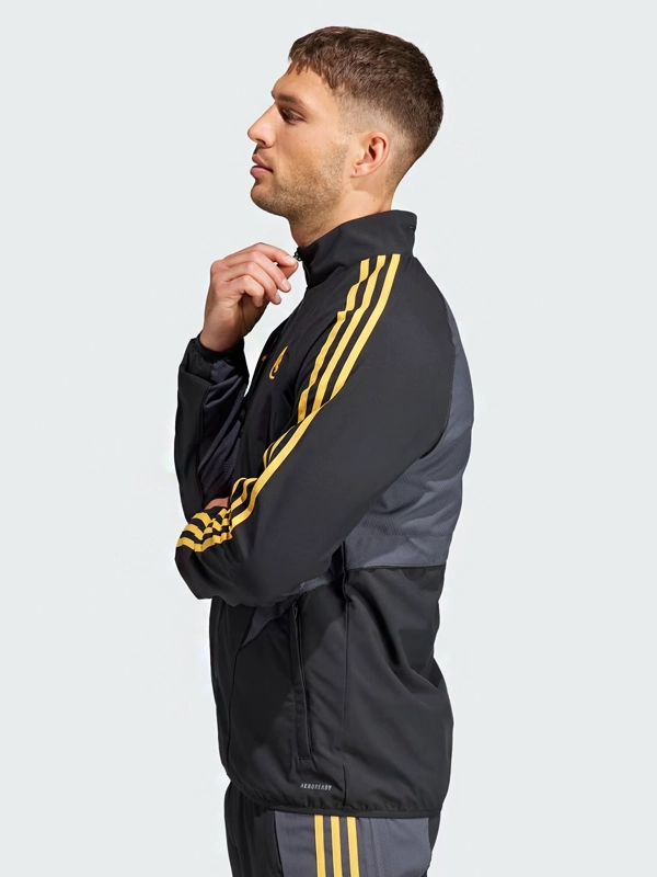 Adidas Real Madrid Anthem Jacket Black