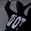 Black Riot Zip-Up Hoodie