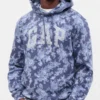 Blue Gap Floral Hoodie