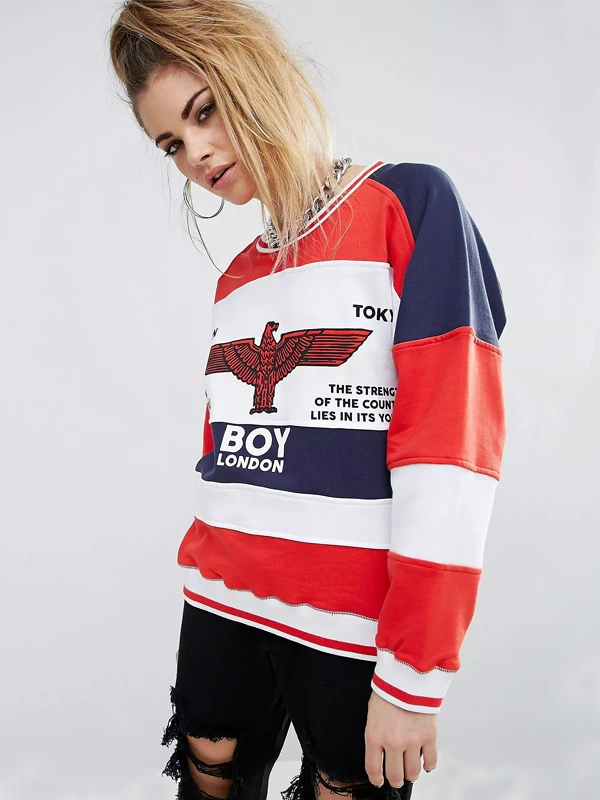 Boy London Rugby Striped Sweatshirt