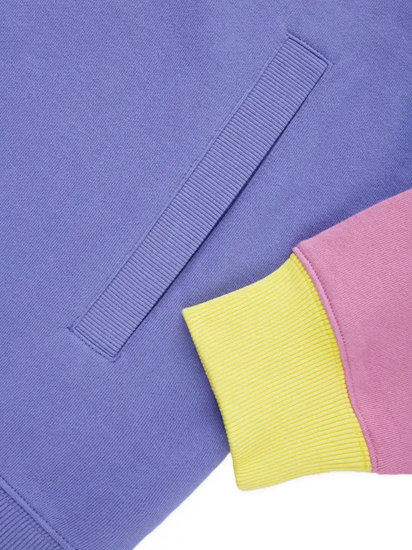 COLOR BLOCK TEDDY FRESH HOODIE