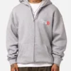 Carre Rara Grey Zip-Up Hoodie