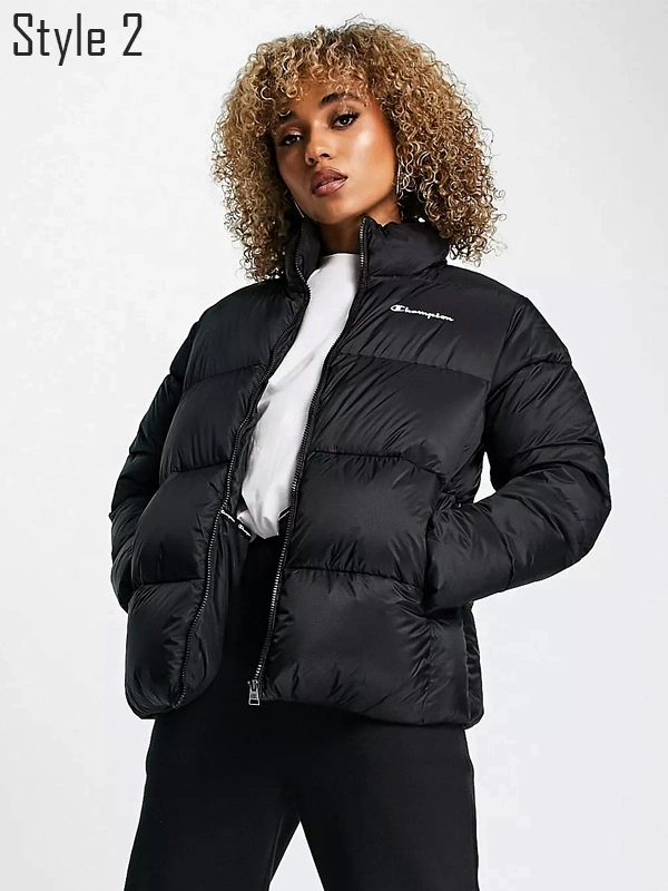 Champion Puffer Jacket Black