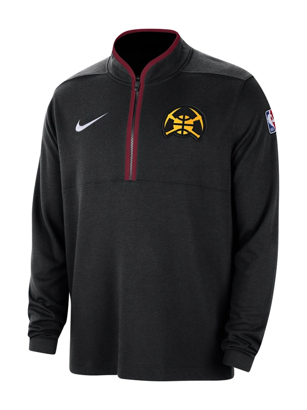 Denver Nuggets Black Half-Zip Jacket