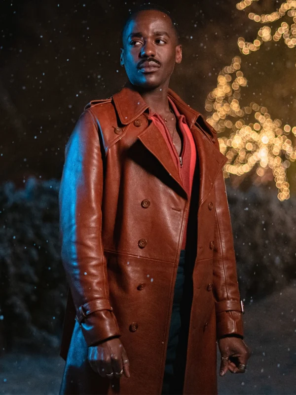 Doctor Who 15th Doctor Brown Leather Trench Coat