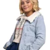 Doctor Who Millie Gibson Denim Sherpa Jacket