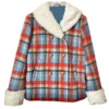 Doctor Who Millie Gibson Multicolor Plaid Coat