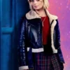 Doctor Who Millie Gibson Shearling Leather Jacket