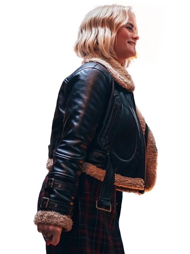 Doctor Who Ruby Sunday Shearling Leather Jacket