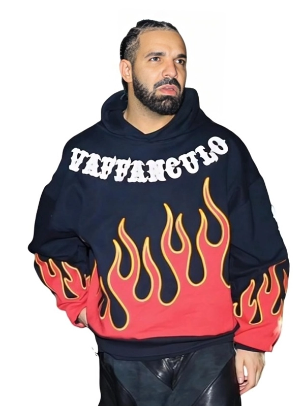 Drake Vaffanculo Flame Hoodie