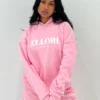 Ellore Pink Boxy Oversized Hoodie