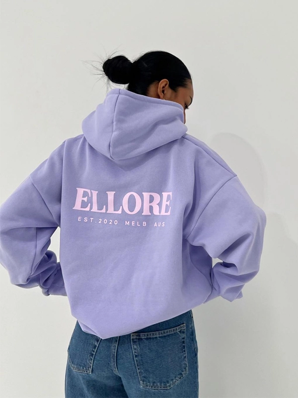 Ellore Hoodie | Midnight Boxy Oversized Hoodie